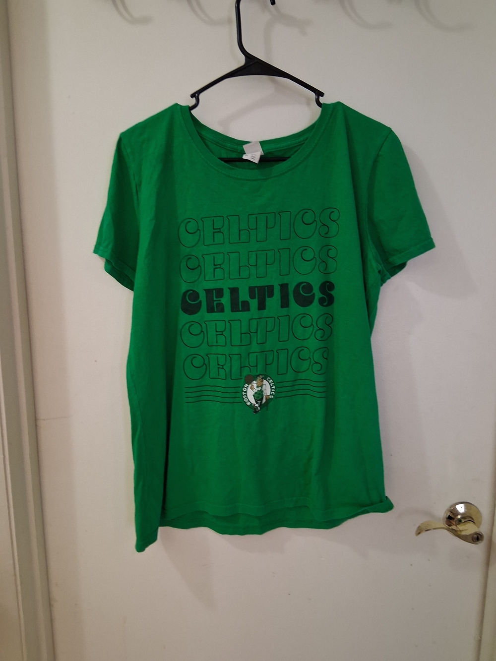 Vintage Y2k Boston Celtics Green T-Shirt Women's XL NBA Basketball